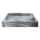 Sirius Gray Marble Rectangular Above Vanity Bathroom Sink (W)15" (L)24" (H)5" Sirius Gray Marble Rectangular Above Vanity Bathroom Sink (W)15" (L)24" (H)5"