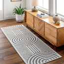 Deron Gray Rainbow Washable Rug Deron Gray Rainbow Washable Rug
