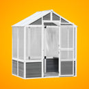 Outdoor Walk-In Polycarbonate Garden Greenhouse With Drain Holes, 4x6FT (SAK51873) Outdoor Walk-In Polycarbonate Garden Greenhouse With Drain Holes, 4x6FT (SAK51873)