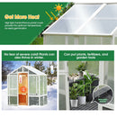 Outdoor Walk-In Polycarbonate Garden Greenhouse With Drain Holes, 4x6FT (SAK51873) Outdoor Walk-In Polycarbonate Garden Greenhouse With Drain Holes, 4x6FT (SAK51873)