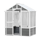 Outdoor Walk-In Polycarbonate Garden Greenhouse With Drain Holes, 4x6FT (SAK51873) Outdoor Walk-In Polycarbonate Garden Greenhouse With Drain Holes, 4x6FT (SAK51873)