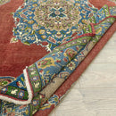 Afya Floral Patterned Hand-woven Rug 206x357 Cm Afya Floral Patterned Hand-woven Rug 206x357 Cm