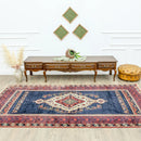 Armin Vintage Hand-woven Rural Rug 152x303 Cm Armin Vintage Hand-woven Rural Rug 152x303 Cm