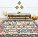 Cliff Ethnic Designed Wool Kilim 234x303 Cm Cliff Ethnic Designed Wool Kilim 234x303 Cm