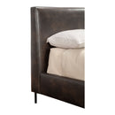 Sophia Faux Leather Platform Bed, Gray Sophia Faux Leather Platform Bed, Gray