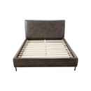 Sophia Faux Leather Platform Bed, Gray Sophia Faux Leather Platform Bed, Gray