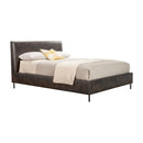 Sophia Faux Leather Platform Bed, Gray Sophia Faux Leather Platform Bed, Gray