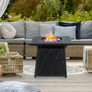 Sophia & William Outdoor Gas Fire Pit Table Set W/ Cushioned Swivel Dining Chairs, 5PCS (SAK63872) Sophia & William Outdoor Gas Fire Pit Table Set W/ Cushioned Swivel Dining Chairs, 5PCS (SAK63872)