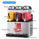 Premium Commercial Stainless Steel Slushy Machine With Triple Tank Advance Cooling, 45L (SAK52258) Premium Commercial Stainless Steel Slushy Machine With Triple Tank Advance Cooling, 45L (SAK52258)