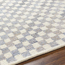 Halen Gray Checkered Area Rug Halen Gray Checkered Area Rug