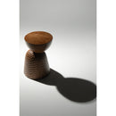 Special Design End Table Made of Linden Wood - (W)12.5" (L)12.5" (H)21" Special Design End Table Made of Linden Wood - (W)12.5" (L)12.5" (H)21"