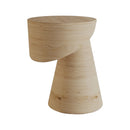 Special Design End Table Made of Wood - (D)12.6" (H)17.7" Special Design End Table Made of Wood - (D)12.6" (H)17.7"