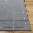 Siarl Dark Gray Checkered Area Rug Siarl Dark Gray Checkered Area Rug