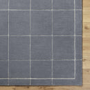 Siarl Dark Gray Checkered Area Rug Siarl Dark Gray Checkered Area Rug