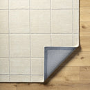 Siarl Cream Checkered Area Rug Siarl Cream Checkered Area Rug