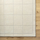 Siarl Cream Checkered Area Rug Siarl Cream Checkered Area Rug