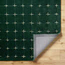 Sanvi Green Tufted Wool Area Rug Sanvi Green Tufted Wool Area Rug