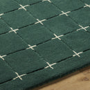 Sanvi Green Tufted Wool Area Rug Sanvi Green Tufted Wool Area Rug