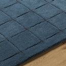 Sanvi Navy Wool Area Rug Sanvi Navy Wool Area Rug