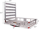 50" L x 29.7" W x 9" H Trailer Hitch Cargo Carrier Utility Basket with 41.5" Folding Wheelchair Ramp 50" L x 29.7" W x 9" H Trailer Hitch Cargo Carrier Utility Basket with 41.5" Folding Wheelchair Ramp