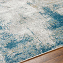 Duval Blue Abstract Area Rug Duval Blue Abstract Area Rug