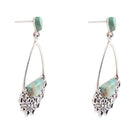 Sterling Silver Lace and Turquoise Earrings Sterling Silver Lace and Turquoise Earrings