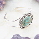 Sterling Silver and Blue Turquoise Cuff Bracelet Sterling Silver and Blue Turquoise Cuff Bracelet