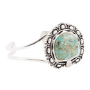 Sterling Silver and Blue Turquoise Cuff Bracelet Sterling Silver and Blue Turquoise Cuff Bracelet