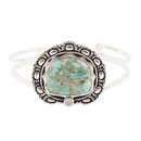 Sterling Silver and Blue Turquoise Cuff Bracelet Sterling Silver and Blue Turquoise Cuff Bracelet