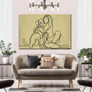 Woman Loving Dog Wall Art Woman Loving Dog Wall Art
