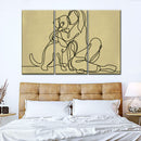 Woman Loving Dog Wall Art Woman Loving Dog Wall Art