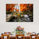 Stunning Autumn Waterfall Wall Art Stunning Autumn Waterfall Wall Art