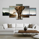Walking Lone Elephant Wall Art Walking Lone Elephant Wall Art