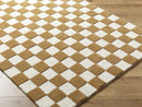 Timin Camel Checkered Area Rug Timin Camel Checkered Area Rug