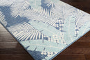 Thebarton Coastal Blue Palm Area Rug Thebarton Coastal Blue Palm Area Rug