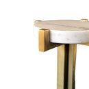 Marble Brass Painted Mini Coffee Table Marble Brass Painted Mini Coffee Table