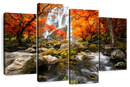 Stunning Autumn Waterfall Wall Art Stunning Autumn Waterfall Wall Art
