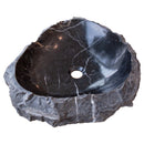 Toros Black Marble Natural Stone Vessel Sink (W)31" (L)23" (H)6" Toros Black Marble Natural Stone Vessel Sink (W)31" (L)23" (H)6"