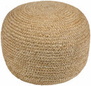 Kaumakani Knitted Jute Round Pouf Kaumakani Knitted Jute Round Pouf