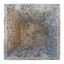 Silver Travertine Natural Stone Fire Pit Silver Travertine Natural Stone Fire Pit