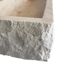 Troia Light Travertine Rustic Rectangular Wall-mount Bathroom Sink (W)16" (L)30" (H)5" Troia Light Travertine Rustic Rectangular Wall-mount Bathroom Sink (W)16" (L)30" (H)5"