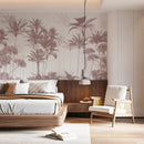 Foggy Palm Forest Wallpaper - Tropical Wallpaper Mural Foggy Palm Forest Wallpaper - Tropical Wallpaper Mural