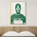 Tupac Mugshot Green Canvas Tupac Mugshot Green Canvas