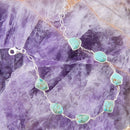 Turquoise and Sterling Silver Line Bracelet Turquoise and Sterling Silver Line Bracelet