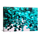 Turquoise Glitter Canvas Turquoise Glitter Canvas