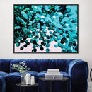 Turquoise Glitter Canvas Turquoise Glitter Canvas