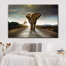 Walking Lone Elephant Wall Art Walking Lone Elephant Wall Art
