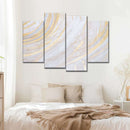 White And Gold Abstract Wall Art White And Gold Abstract Wall Art
