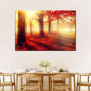 Bright Red Forest Wall Art Bright Red Forest Wall Art