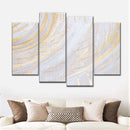 White And Gold Abstract Wall Art White And Gold Abstract Wall Art